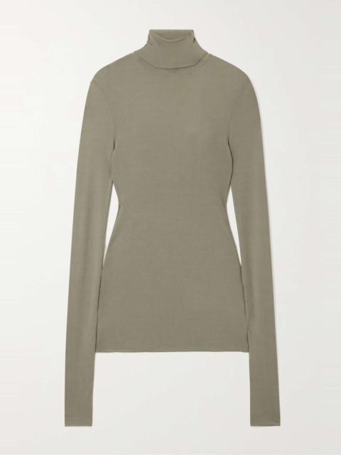 AMI Paris Ribbed jersey turtleneck top