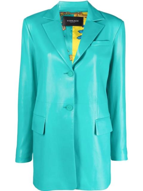 VERSACE leather blazer jacket