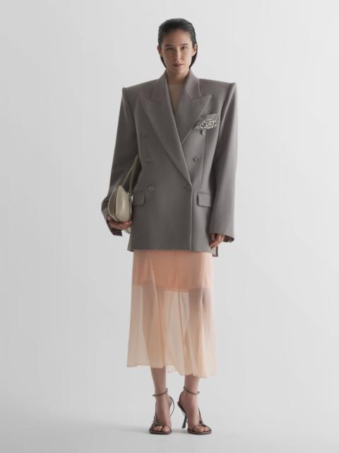 MUGLER Layered lingerie skirt