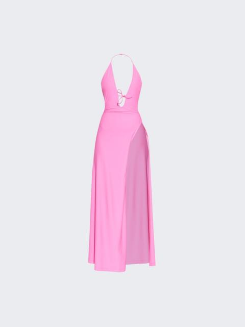 BALENCIAGA Tucked In Dress Neon Pink