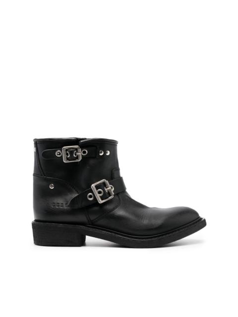 【関税&送料込】Golden Goose Kurt Boots In Black Leather Wit Kurt boots in glossy black leather with silver-colored