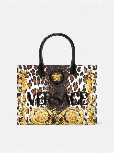 VERSACE Wild Barocco Canvas Large Tote Bag