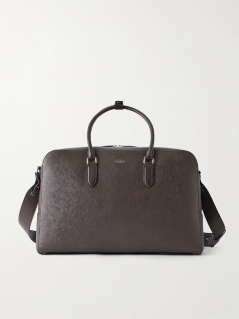 Smythson Full-Grain Leather Weekend Bag
