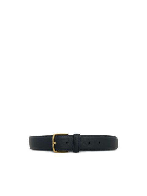 The Row textured buckle belt