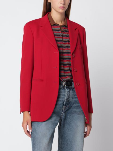 Max Mara Red wool cady blazer