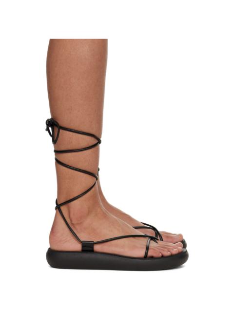 ANCIENT GREEK SANDALS Black Diakopes Comfort Sandals