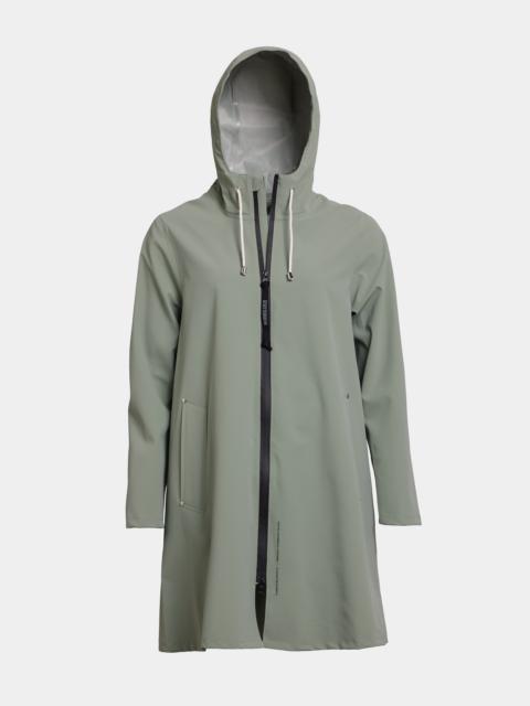 Stutterheim Mosebacke Lightweight Zip Matte Raincoat Comet