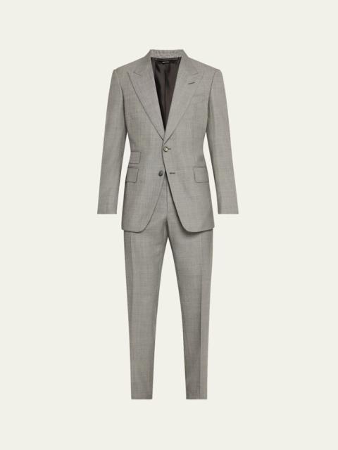 TOM FORD Men's Shelton Sharkskin Slim-Fit Suit
