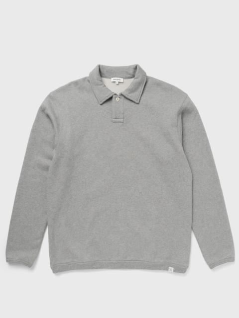 NORSE PROJECTS Hjartdal Brushed Diagonal Cotton Fleece Polo