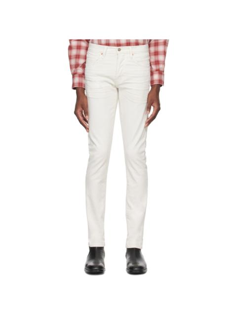 TOM FORD Off-White Slim-Fit Jeans
