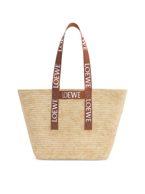 【LOEWE】Raffia shopper トートバッグ ★関税送料込み LOEWE A5 Raffia & Leather Tote Bag | Saks Fifth Avenue