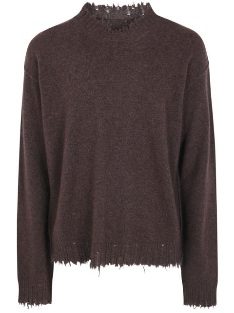 UMA WANG Sweater Torn Edge "Plain Ws"