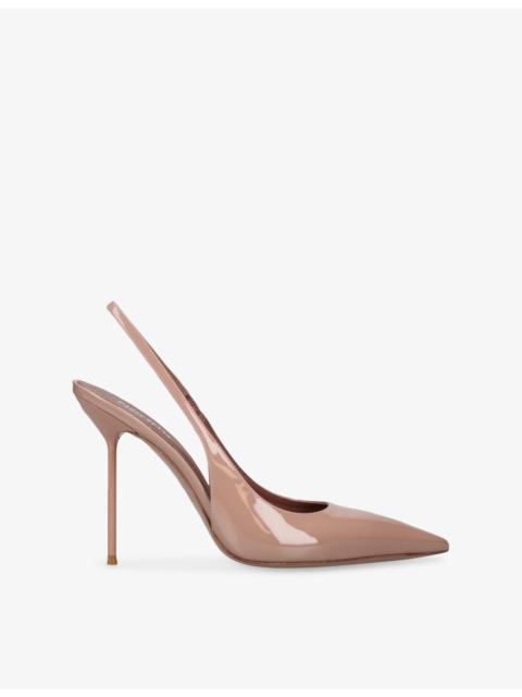 PARIS TEXAS Lidia 105 Patent-Leather Slingbacks