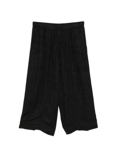 Julius croped baggy trousers