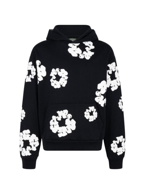 printed "Cotton Wreath" hoodie