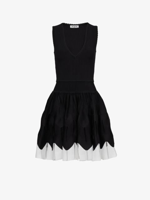 Alaïa BI-COLOR CRINOLINE SDRESS