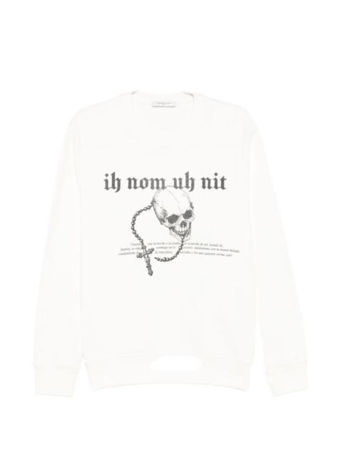 ih nom uh nit skull-print sweatshirt