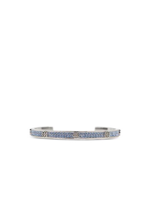 TORY BURCH rhinestone-embellished logo bracelet
