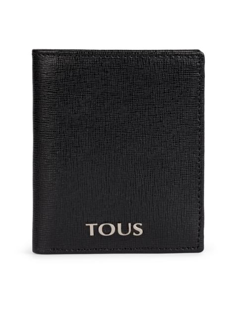 TOUS Small black Leather New Berlin Wallet