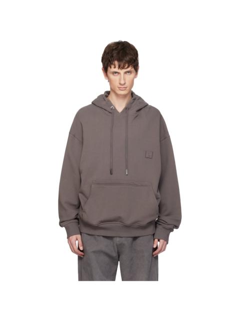 Wooyoungmi Gray Flower Back Logo Hoodie