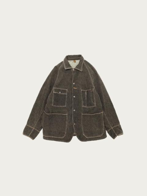 Kapital Twill Aging-Wool CACTUS Coverall - Charcoal