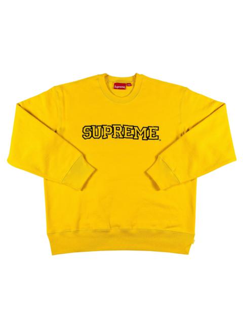 Supreme Shattered Logo Crewneck 'Yellow'