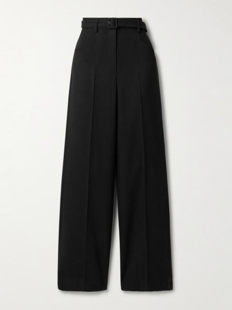 GABRIELA HEARST Norman Belted Wool Straight-leg Pants