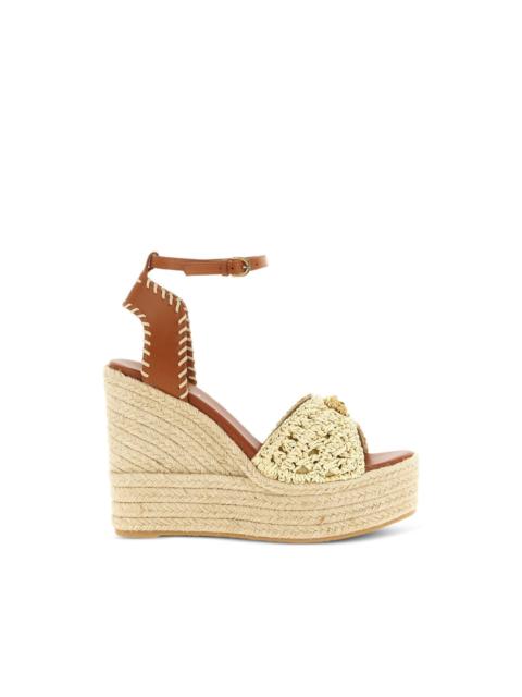 VERSACE La Medusa woven espadrilles