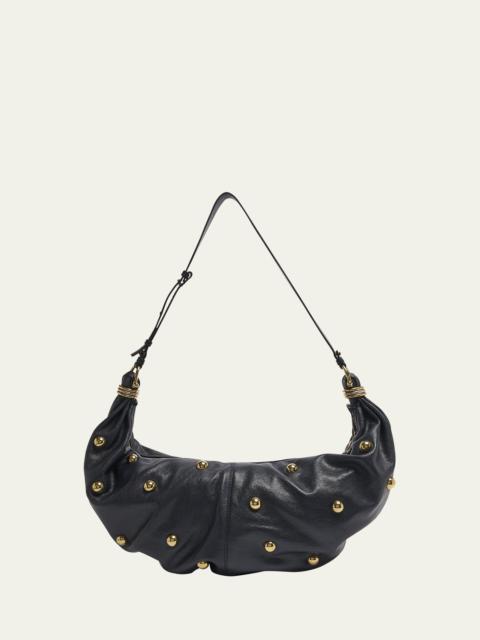 Chloé Bracelet Mini Studded Shoulder Bag in Grained Calfskin