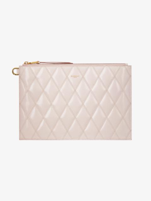 Givenchy Medium pouch in diamond quilted leather