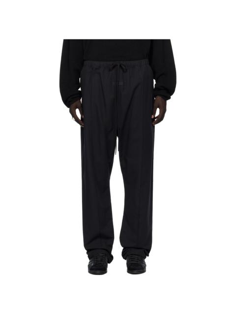 ESSENTIALS Black Oxford Relaxed Sweatpants