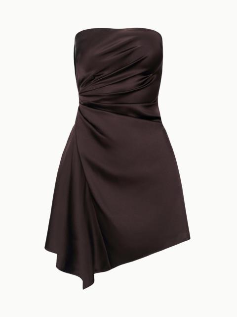 STAUD STAUD ADRIANA SILK DRESS EARTH
