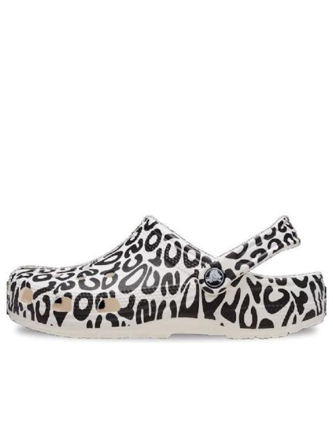 crocs Crocs Classic Warped Logo Clogs 'White Black' 210805-100