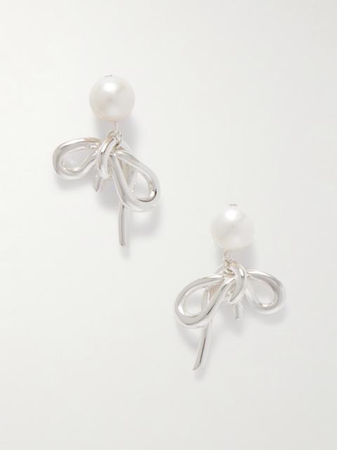 Completedworks Once In A Blue Moon Recycled Silver Pearl Earrings
