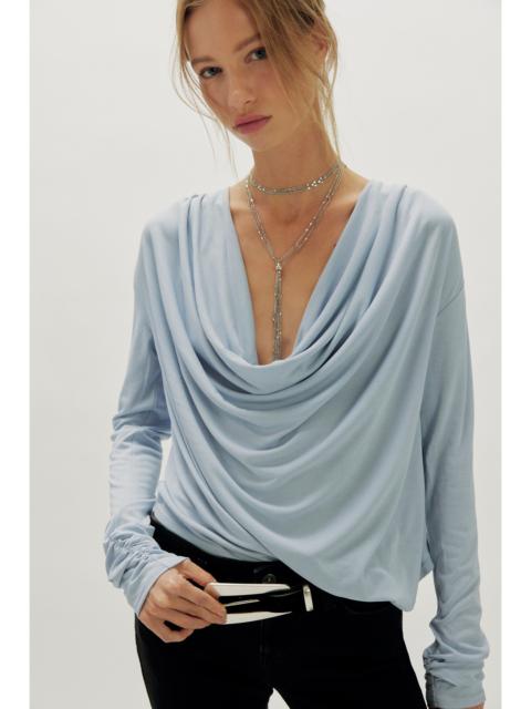 FREE PEOPLE Jane Draped Long Sleeve Top
