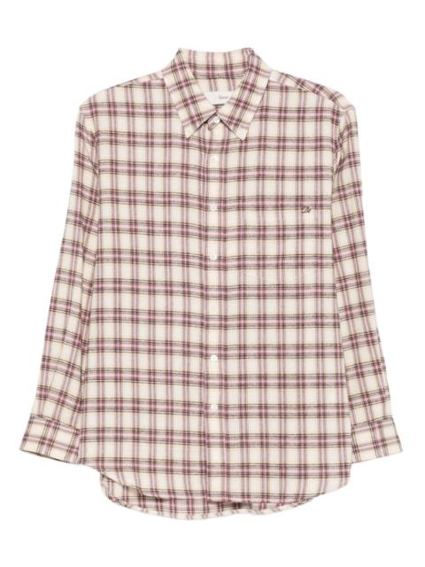 Dunst checked long-sleeve shirt