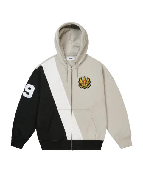PALACE ESTABLISHED ZIP HOOD GREY