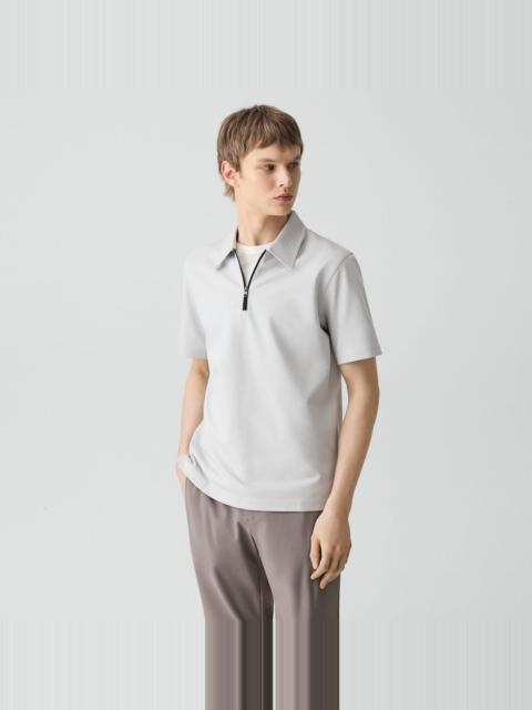 Theory Ryder Quarter-Zip Polo in Relay Jersey