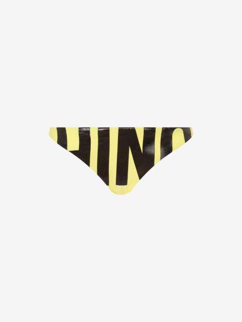 Moschino MAXI LOGO PRINT BIKINI BOTTOMS