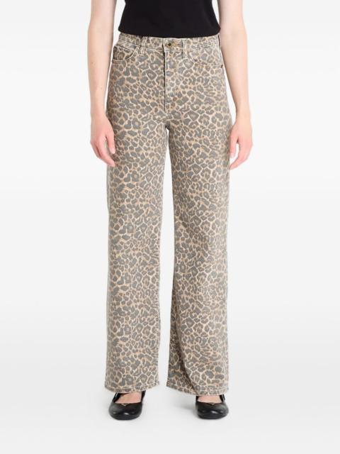 GUESS USA leopard-print jeans