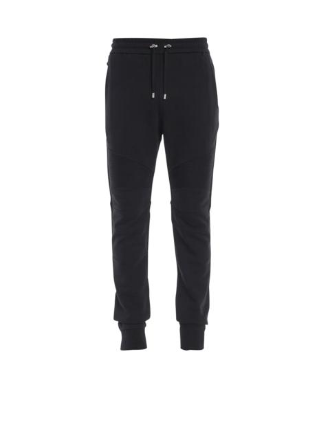 Balmain Flocked Balmain Paris joggers