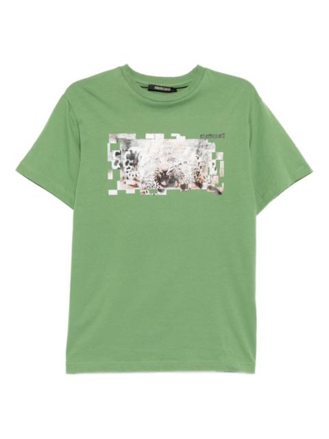 Roberto Cavalli graphic-print cotton T-shirt