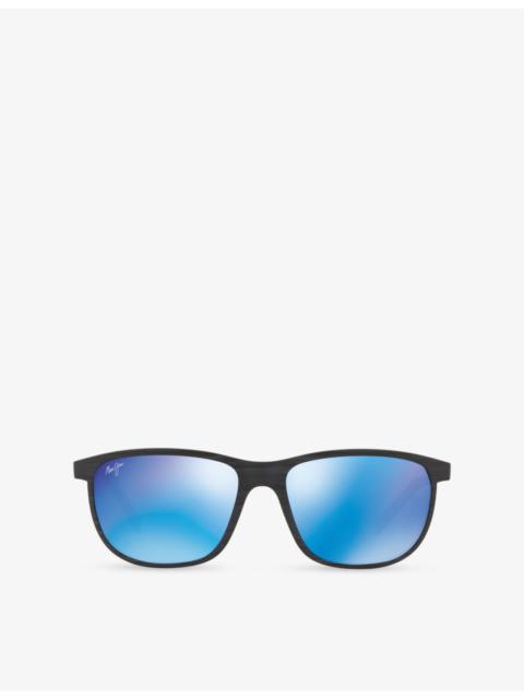 Maui Jim MJ000608 Lele Kawa Rectangle-Frame Injected Sunglasses