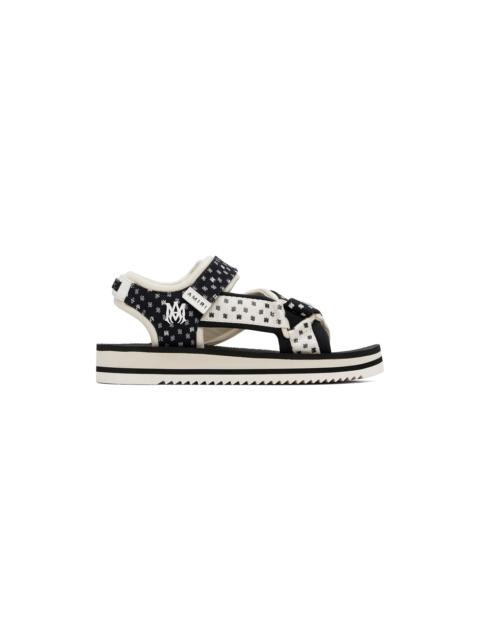 Black & Off-White 'MA' Paisley Sandals