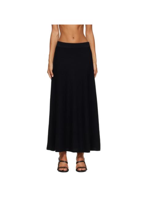 LISA YANG Black Torie Midi Skirt