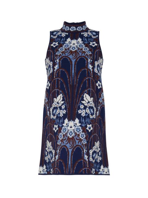 Cara Cara Ayla Mini Dress
Shimmering Shift with a Mockneck Twist