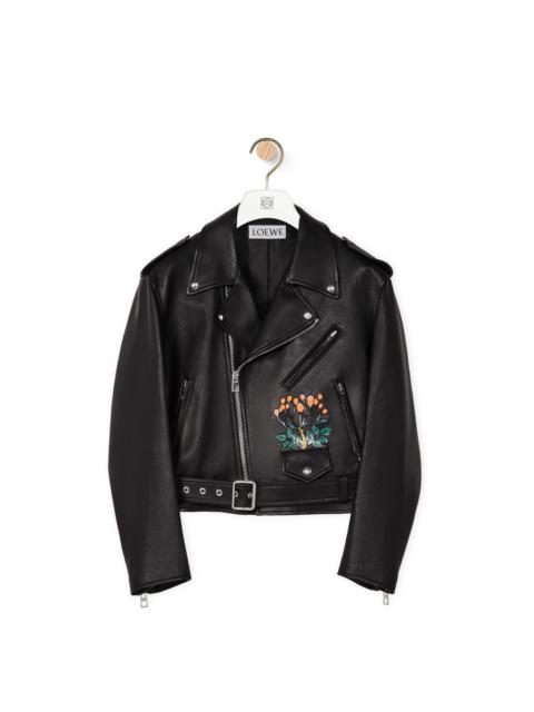 Loewe Herbarium biker jacket in nappa