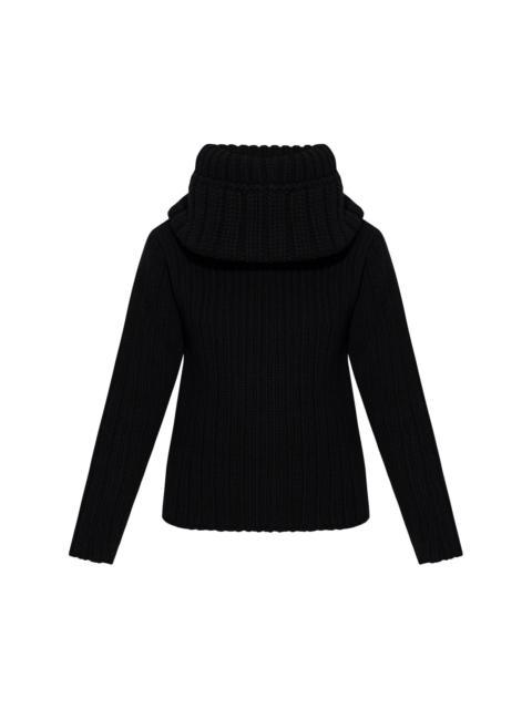 exaggerated collar jumper