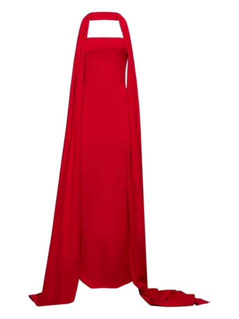 SOLACE LONDON cape back dress