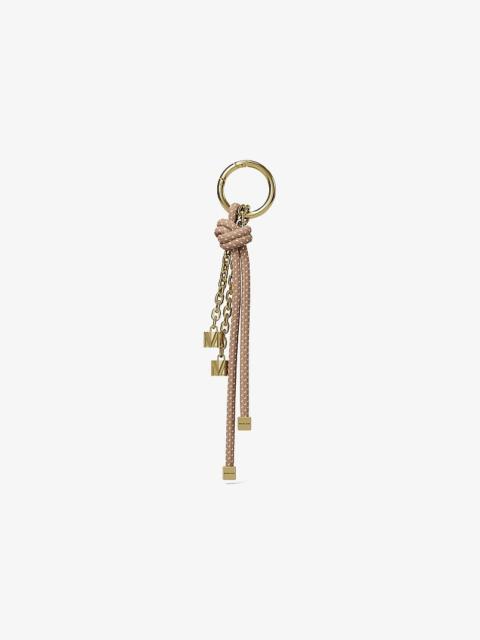 MICHAEL KORS Gold-Tone and Speckled Cord Bag Charm